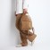 Women's backpack made of artificial leather with lightning, 1 pocket, beige color