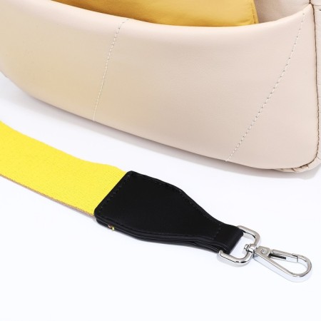 Cross-Bodi Bag on a zipper, beige color-6