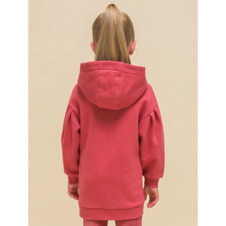 Sweatshirt for girls, height 146 cm, red color-5