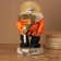 Amulet - brownie "Ivanovich with a broom", h = 40 cm, mix
