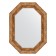 Mirror in the baguette frame, vignette antique bronze 85 mm, 55x75 cm