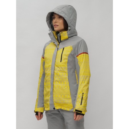 Ski suit female, size 42, yellow color-29