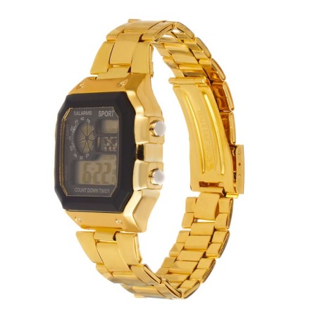 Men's washing watches, d-4.1 cm, gold-2