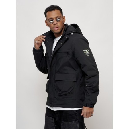 Sports male jacket, size 50, black color-5