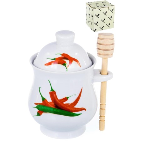 A jar for honey with a spoon GUTERWAHL PARTY TIME "Chile"-1