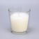 Candle in a smooth glass flavored "white lily", 8.5 cm