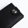 Men's purse on a magnet, a department for cards, coins, black color