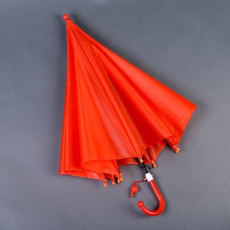 Walking umbrella semi -automatic d = 90cm, red color-5