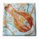 Women's scarf minku rr 70*70 cm, col. blue