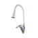 Fashun A4403+A7356 kitchen mixer, single -leaf, flexible spout, brass, white
