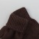 Women's mittens from Mongolian wool, chocolate color, size 17-19 (6.5-7.5)