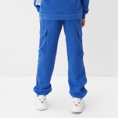 Children's pants Minaku, Blue color, height 122 cm-3