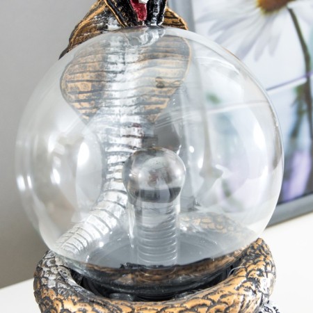 Plasmic ball Polystone "Cobra" gold 21x13x10.5 cm-7