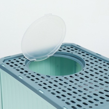 Closed toilet 50 x 40 x 40 cm with a retractable pallet, green-9