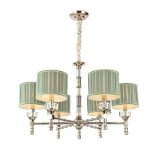 Люстра подвесная St Luce. SL1121.103.06. Oleo. 6х40 Вт, E14, 72х72х53 см, цвет никель