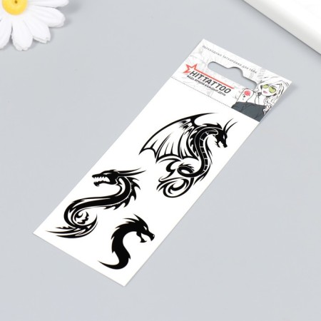 Tattoo on the body "Dragons" 5.6x12 cm-1