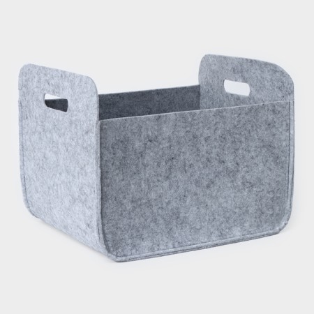 Sweet Home storage basket, 37 × 28 × 22 cm, gray color-4