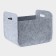Sweet Home storage basket, 37 × 28 × 22 cm, gray color