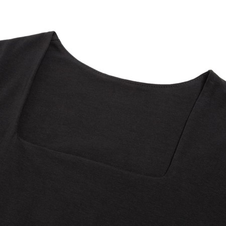 Women's longliva Minaku: Basic Line Black Color, Rr. 42-6
