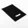 Polyethylene package with a cut handle, black 20-30 cm, 30 microns