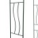 Sadovaya arch, collapsible, 240 × 125 × 36.5 cm, metal, green, "wave"