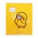 Notebook of 48 sheets in the cage "Creative duckling", cover coated cardboard, glitter, mix
