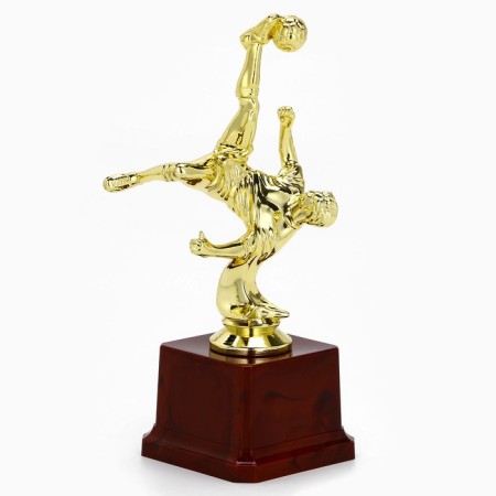 Award figure Cup "Football player", B, gold, plastic stand, 20 x 10 x 7.5 cm-1