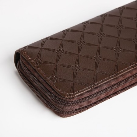 Women's wallet with lightning, brown color-2