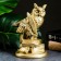 Figure "Filin on Book Books" gold, 21x14x13cm