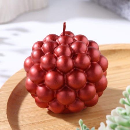 Figure candle "Babble" round, 5.5x5.5 cm, red, in the box-1