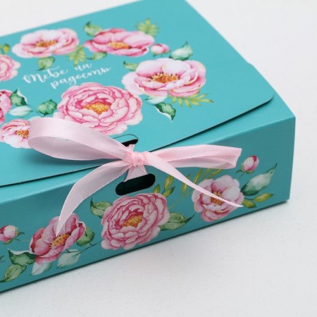 Gift folding box, packaging, “you are joyful”, 16.5 x 12.5 x 5 cm-2
