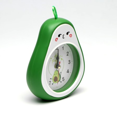 Clock - desktop alarm clock "Avocado", discrete move, 11.5 x 15.5 cm, aa-1