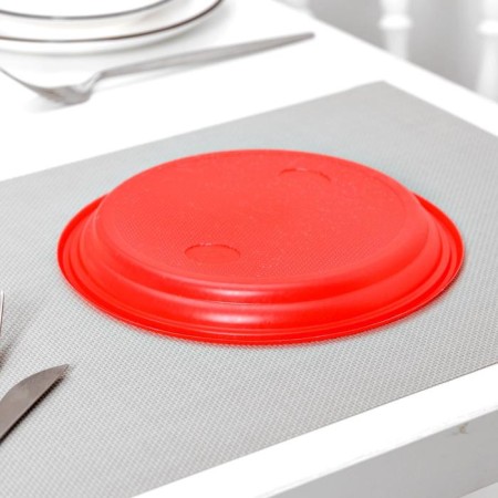 Disposable dining room, d = 20.5 cm, red color-2
