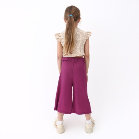 Kit for girls, beige/purple color, height 134 cm-2