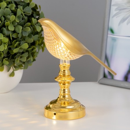 Nightingale Nightingale LED 3W 4000k from batteries 2haa gold 21x6x17cm-1