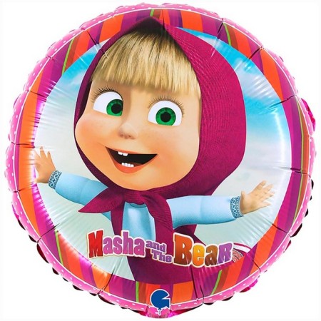 Foil ball 18 "" Masha and the bear ", circle