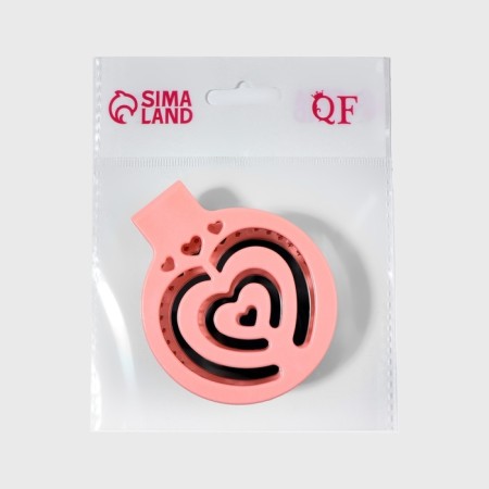 The comb is massage, folding, with a mirror, d = 6.6 cm, pink color-6