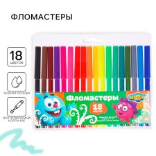 Flomasters of 18 flowers of Smeshariki 