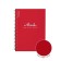 Notebook A5, 80 sheets, a cage on a spiral, Erichkrause, Classic Words, Red, Plastic Cover