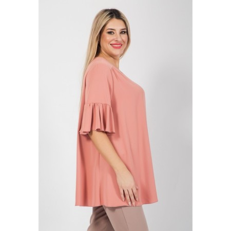 Female blouse, size 56, powder color-4