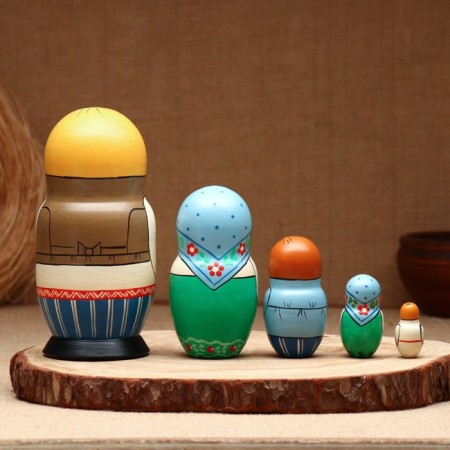 Nesting doll "Old Russian nesting doll", 5 puppet, suite-9