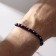 Bracelet-cooker "eyes", wooden risins, blue color