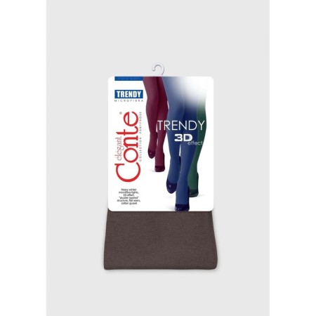 Women's tights Trendy melange, size 2, chocolate color-5