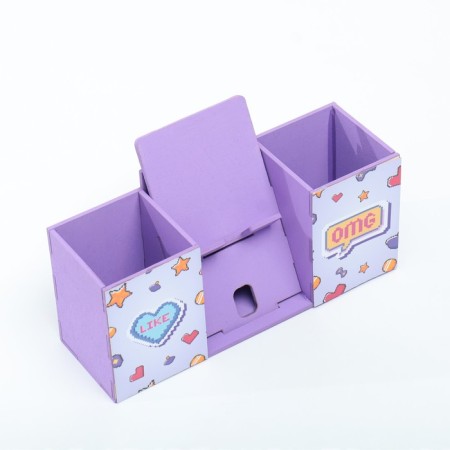Organizer for the office with a stand for the phone "Like" 23x7x14 cm-5