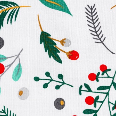 Apron "Ethel" Leaves 60x70cm, 100% cotton, reps 210 g/m2-2