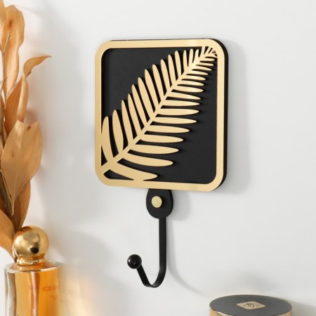 Decorative tree "Palm leaf" Black, mirror 4.3x1.5x19.5 cm-1