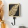 Decorative tree "Palm leaf" Black, mirror 4.3x1.5x19.5 cm