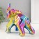 Souvenir Ceramics "Geometry. Elephant" Yellow Chameleon 11x26x18 cm
