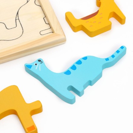 Children's developing puzzle in the frame "Pets" 16.6 × 16.6 × 1.2 cm-6