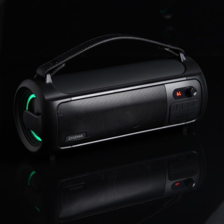 Digma D-PS1523, 25W, BT, Microsd, USB, AUX, FM, 1800 Mach, black-6